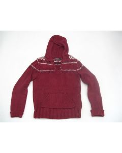 RALPH LAUREN JACKET POLO JEANS COMPANY COTTON KNITTED SIZE M BURGUNDY