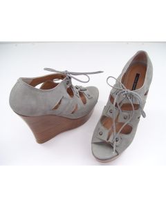 TONY BIANCO SHOES WEDGES LIGHT GREY CHICAGO LADIES DRESS HIGH SIZE 10 FINLAY