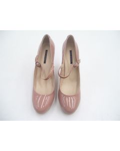 TONY BIANCO SIZE 9.5 9 SHOES LADIES NUDE PATENT LEATHER FORMAL DRESS HEELS