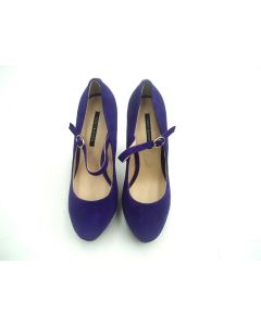 TONY BIANCO SIZE 5 SHOES ROUND TOE CLOSED LADIES FORMAL DRESS SUEDE HEELS BANGLE