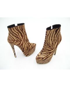 TONY BIANCO SHOES LEOPARD PRINT ANKLE BOOTS LADIES DRESS SIZE 5 PARTY DANCE