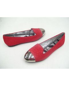 SENSO LADIES FLATS BALLET SHOES ETAMI RED SNAKE SUEDE SIZE 36