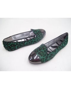 SENSO LADIES FLATS BALLET SHOES FOREST LEOPARD SUEDE SIZE 36 ELVIS