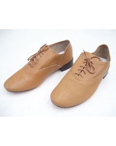 LADIES OXFORD SHOES DRESS FORMAL WORK REPETTO PARIS RICHELIEU CUBA BROWN 37