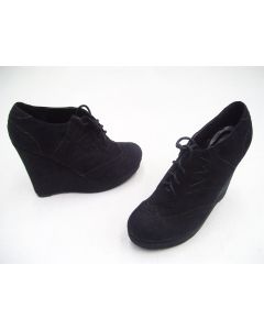 FOREVER 21 LADIES WOMENS BLACK WEDGE SHOES ANKLE BOOTS SIZE US 8 NEW