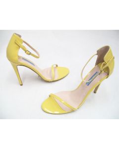 TONY BIANCO SHOES PATENT LADIES WOMENS FORMAL DRESS HEELS SIZE 8.5 KRYSTLE LEMON