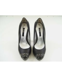 SENSO FORMAL HEELS PARTY DRESS LADIES LEATHER STUDDED SHOES SIZE 37 BLACK PUMPS