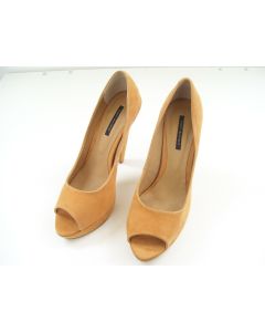 TONY BIANCO SHOES PEEP TOE LADIES FORMAL DRESS SUEDE HEELS TULLOCH SIZE 8.5