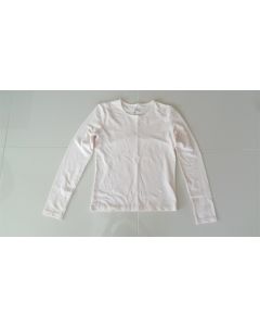 GIO LADIES CREWNECK TEE LONG SLEEVE 95% COTTON 5% LYCRA SPANDX SIZE S DUST PINK