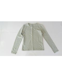 GIO LADIES CREWNECK TEE LONG SLEEVE 95% COTTON 5% LYCRA SPANDX SZE S OLIVE GREEN