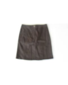 THOMAS COOK T8W2400026 WOMENS ZIP DETAIL STRETCH SKIRT 443 CHOCOLATE SIZE 8