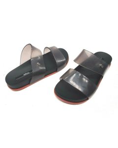 Melissa Ladies Sandals Size 5 Slide Black Clear Beach Slides Cosmic 31613