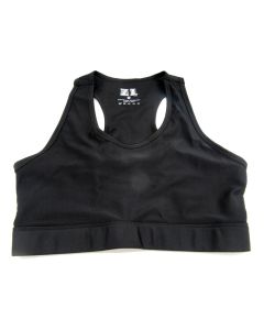 ZL LADIES SPORTS BRA CROP TOP YOGA BLACK ACTIVEWEAR GYM RUNNING JOGGING SIZE M
