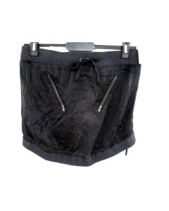 JLO BY JENNIFER LOPEZ LADIES MINI SKIRT SIZE XL 100% SILK 2657 Black