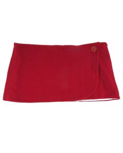 CAMILLA AND MARC LADIES CROP MINI SKIRT 14 CASHMERE RED Made in Australia WOOL