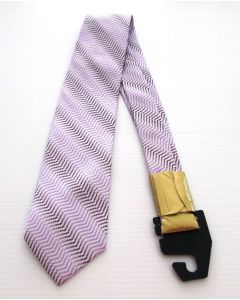 Carlo Visconti Mens Tie Handcrafted Italian Zigzag Design Gold Label Collection