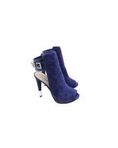 GUESS CATEA-B DEEP MOD BLUE / INSIGNIA BLUE LADIES OPEN BACK PEEP TOE HEELS